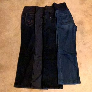 FOUR Pairs Of Maternity Jeans/Casual Pants